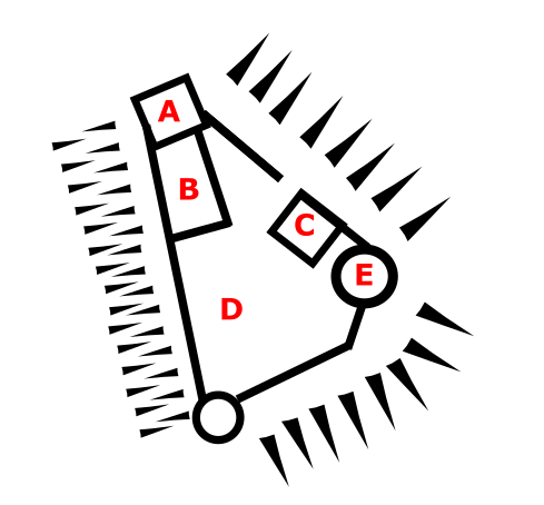 Plan of Bacton Castle